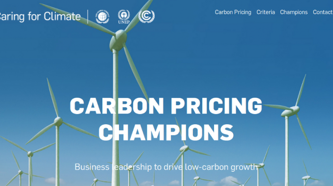 Atmoterra selected by the United Nations to be a Carbon Pricing Champion