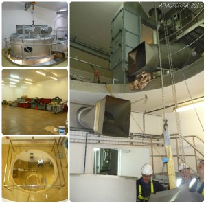 Dismantling work of the 4 storey milk drier inside the facility