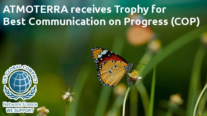 Global Compact : ATMOTERRA receives Trophy for Best Communication on Progress (COP)
